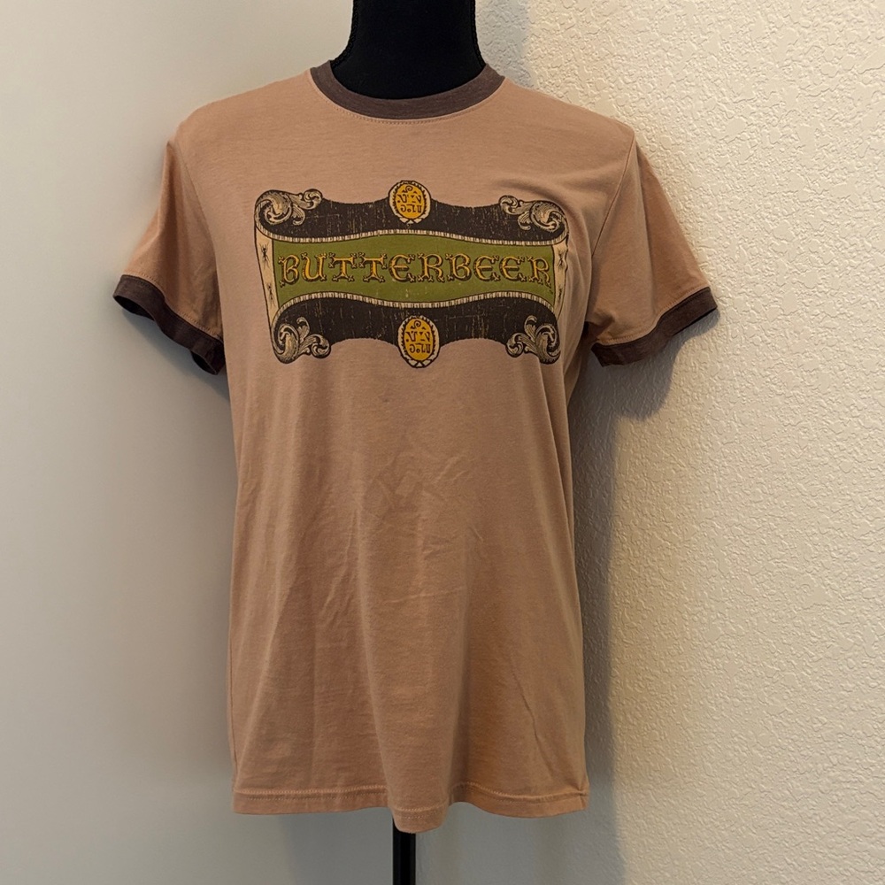 Butterbeer Graphic Tee in Tan